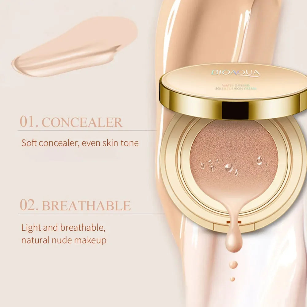 BIOAQUA Matte Air Cushion BB & CC Cream – Waterproof, Poreless & High Coverage (15g)