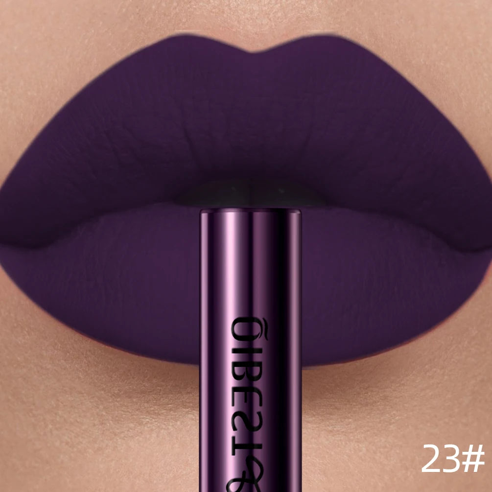 QiBest Velvet Matte Lipstick - Waterproof Long-Lasting Lip Tint