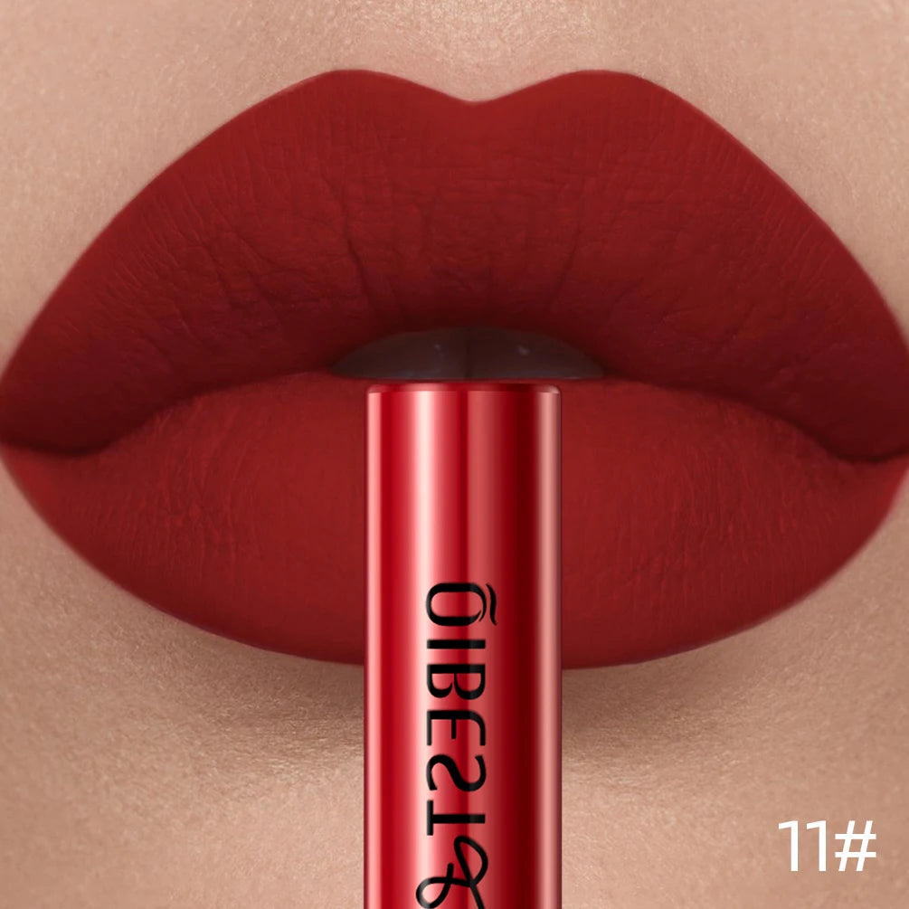 QiBest Velvet Matte Lipstick - Waterproof Long-Lasting Lip Tint