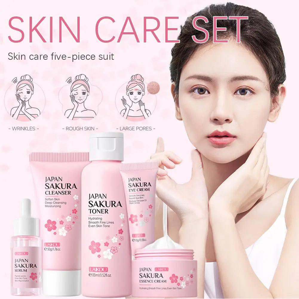 Sakura Skin Care Set – 5 or 6-Piece Collection