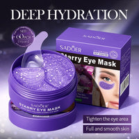 SADOER Grape Crystal Collagen Eye Masks — 60 Pcs Anti Dark Circles, Anti-Aging & Moisturizing Eye Patches