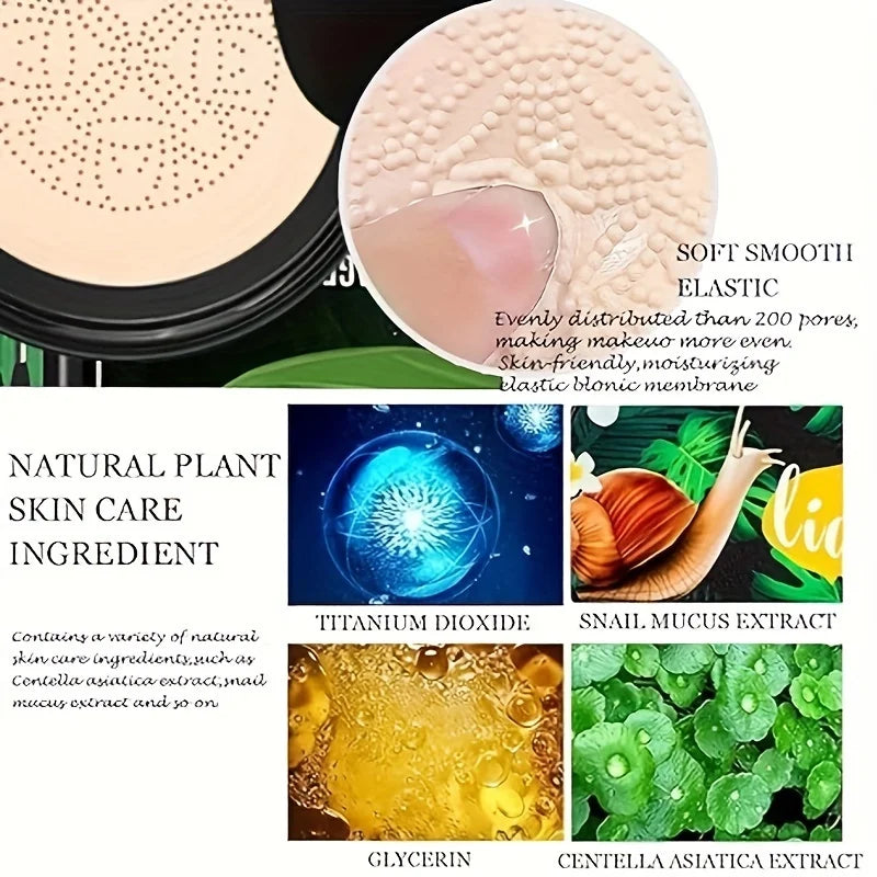 Snail Collagen BB Cream – Brightening, Moisturizing & Waterproof Foundation