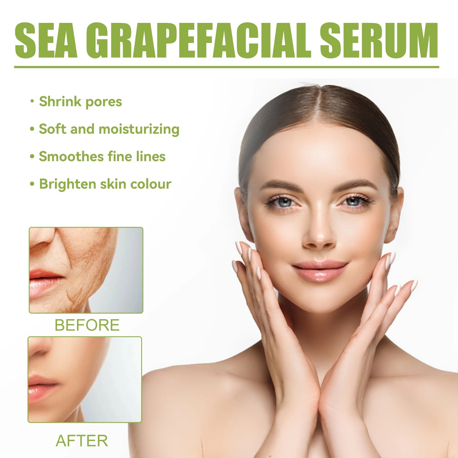EELHOE Sea Grape Multi-Skin Anti-Wrinkle Essence Desalination Anti-aging Wrinkles Tightening Facial Skin