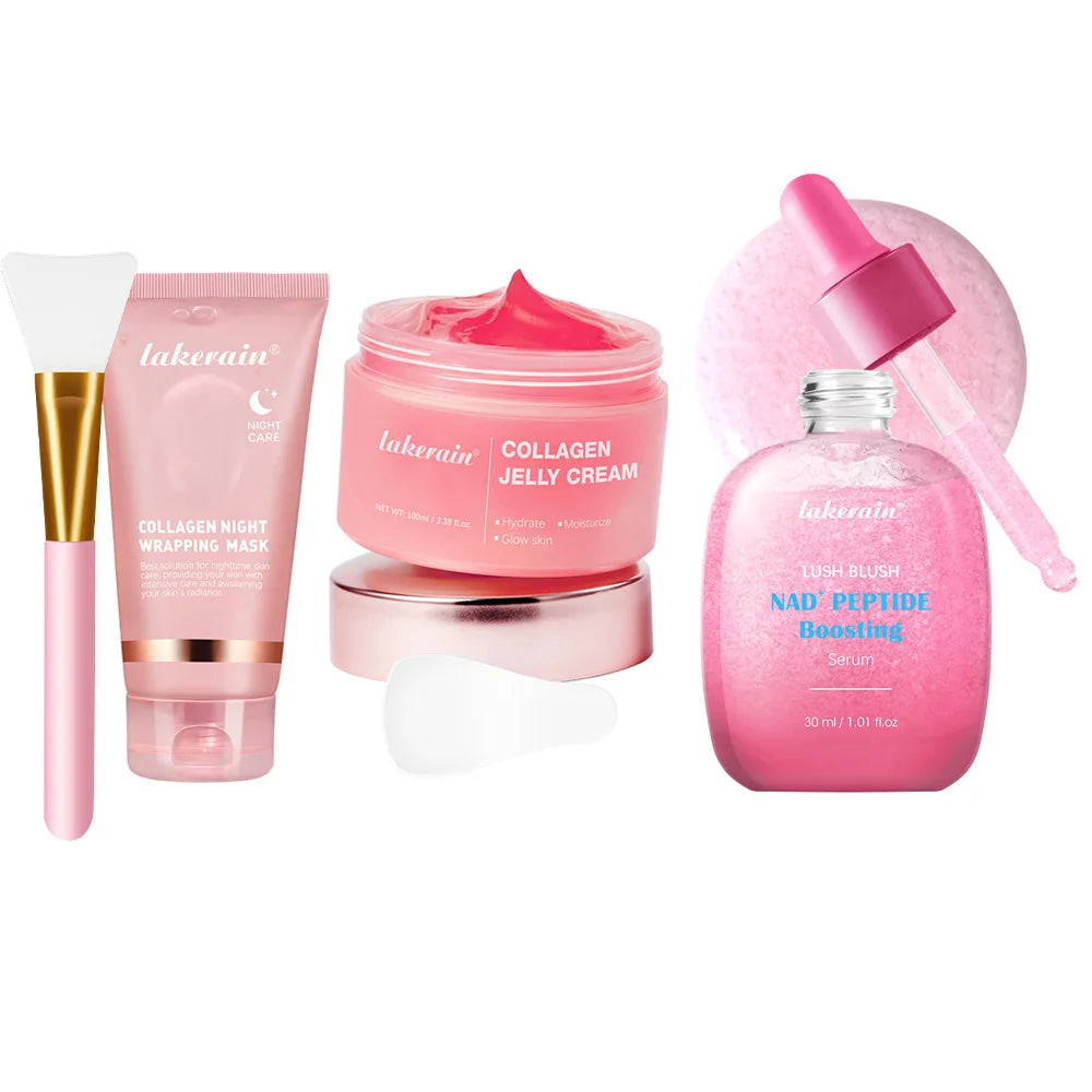 Collagen Night Wrapping Peel-Off Face Mask – Anti-Aging, Firming & Deep Hydration Overnight Skin Treatment for All Skin Types (75ml)