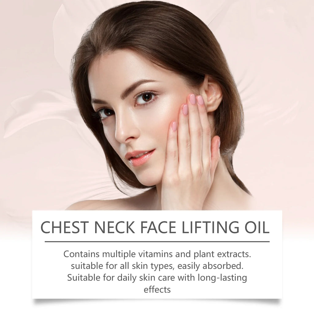 Chest Neck Face Lifting Oil Efficient Nourishment Deeply Nourish the Skin Moisturizing Oil Boost Radiance Winter Skincare