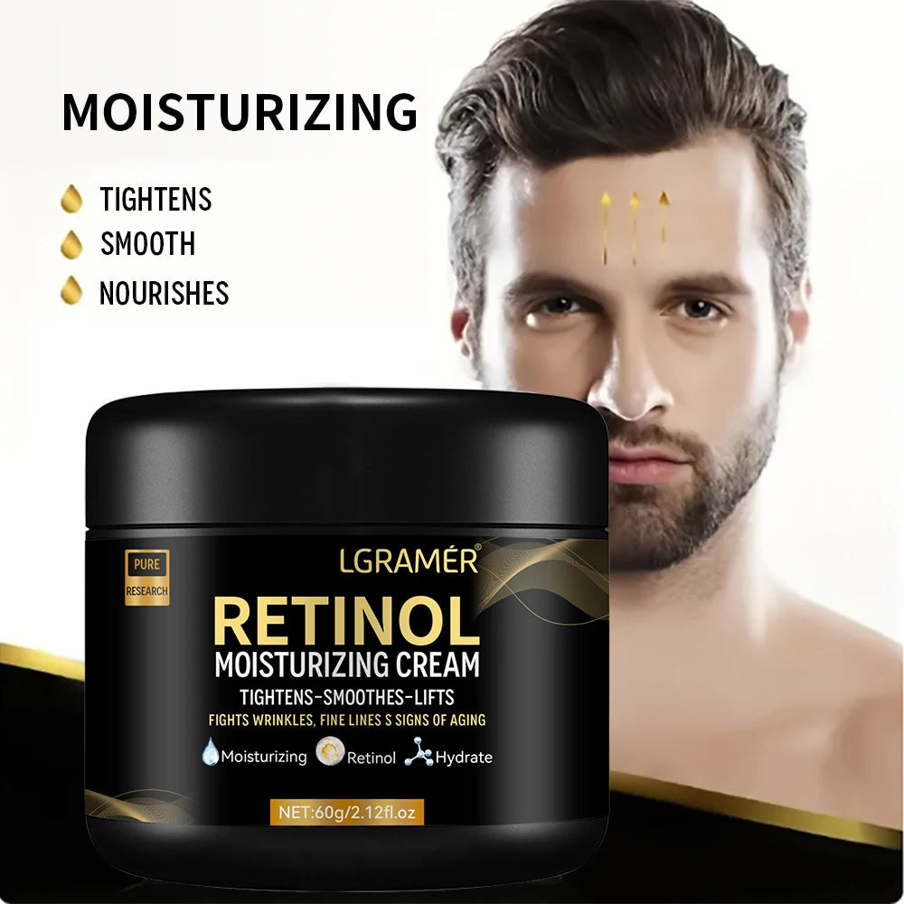Men's Retinol Face Moisturizer – Anti-Wrinkle & Pore Minimizing