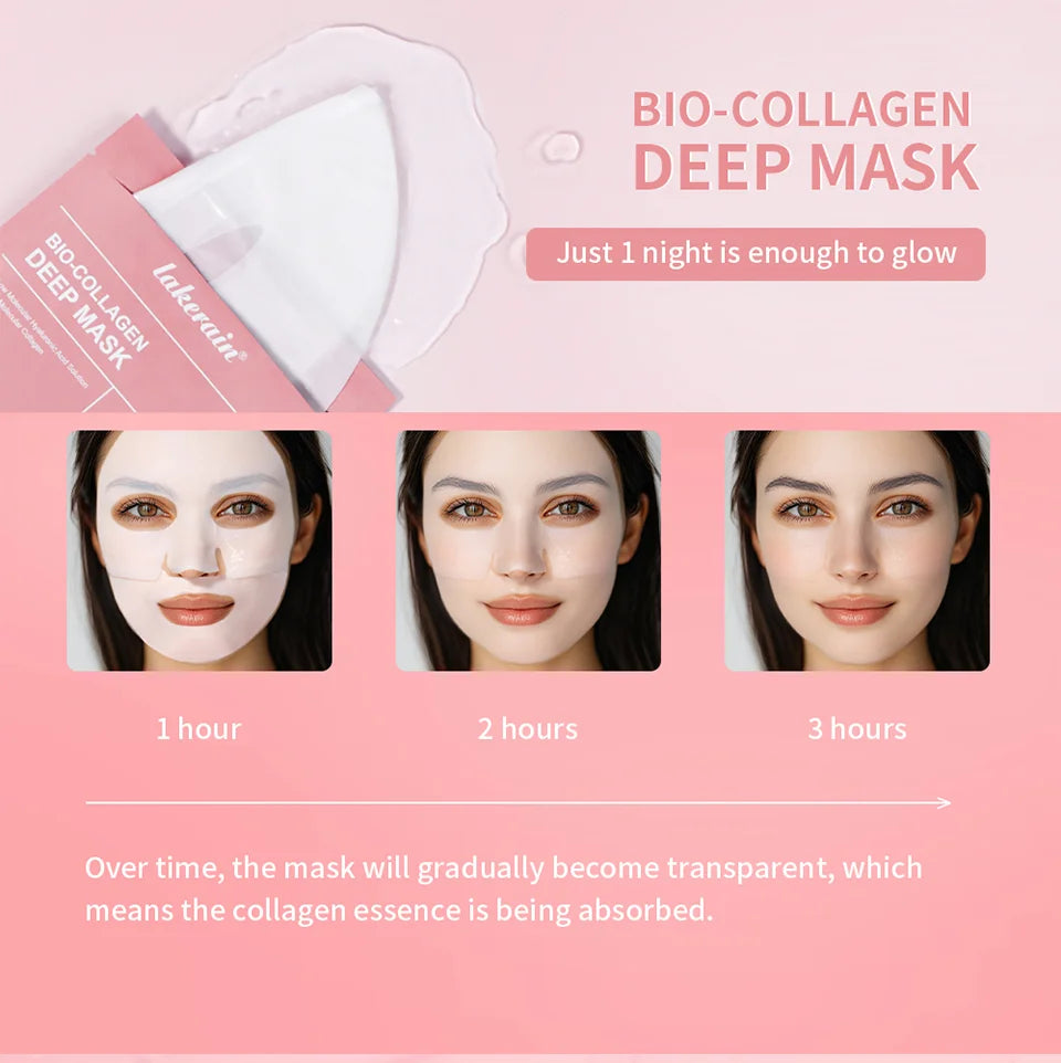 Bio-Collagen Deep Hydrogel Mask – Overnight Hydration, Pore Minimizing & Firming | ibcccndc