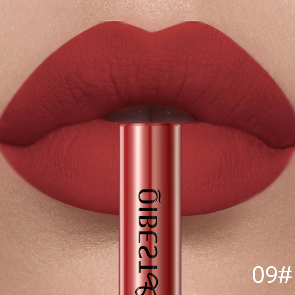 QiBest Velvet Matte Lipstick - Waterproof Long-Lasting Lip Tint