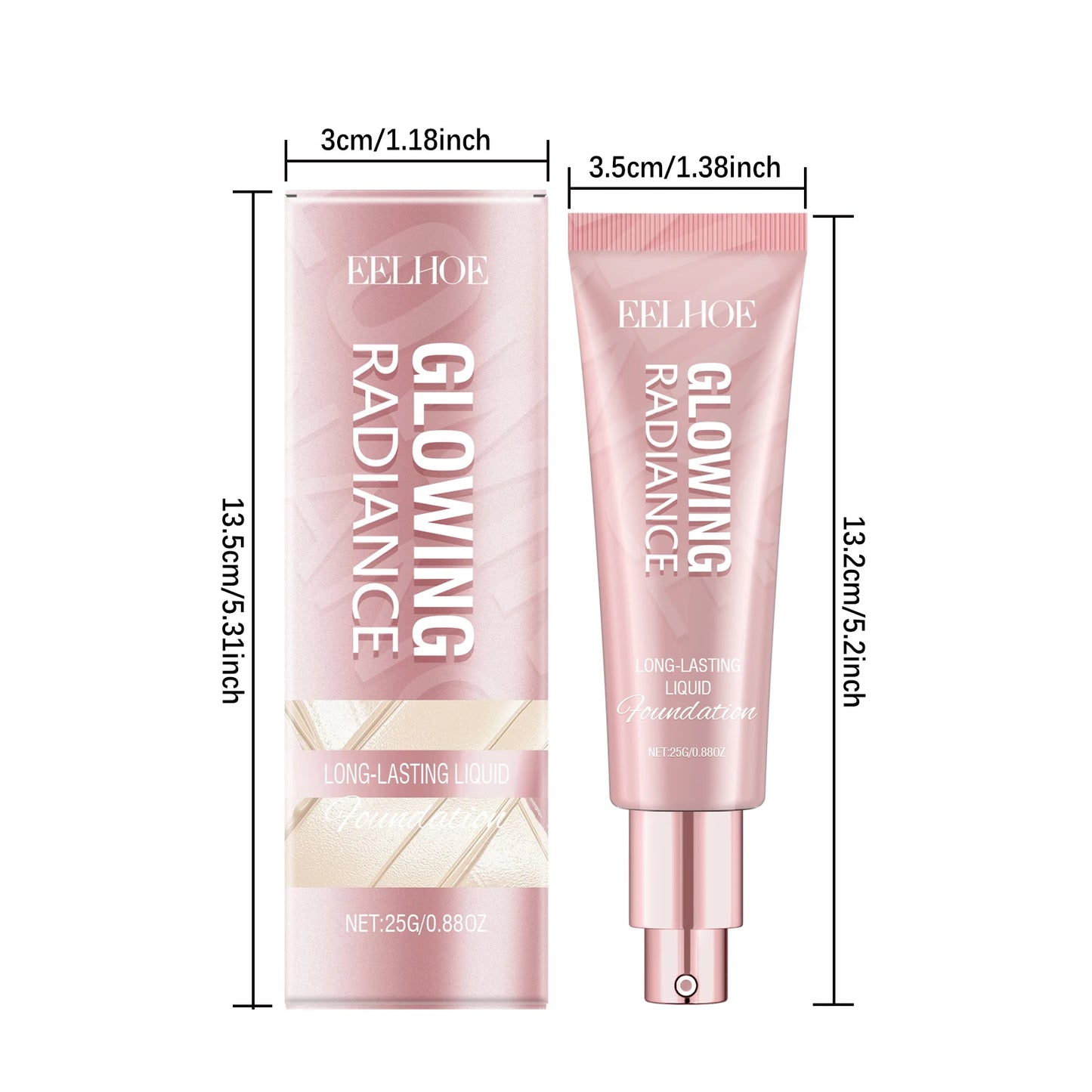 EELHOE 3-in-1 Liquid Foundation BB Cream Concealer – Matte, Waterproof, Oil Control 25g