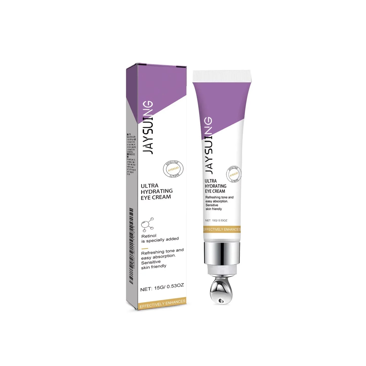 LAIKOU Retinol Eye Cream – Anti-Wrinkle, Dark Circle & Eye Bag Removal, 15g