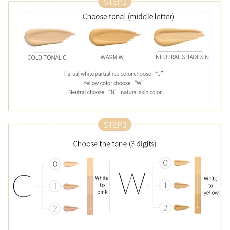 XMSJ 2-in-1 Liquid Foundation & Concealer | Waterproof, Oil Control, Matte Finish | 40ml | 17 Shades