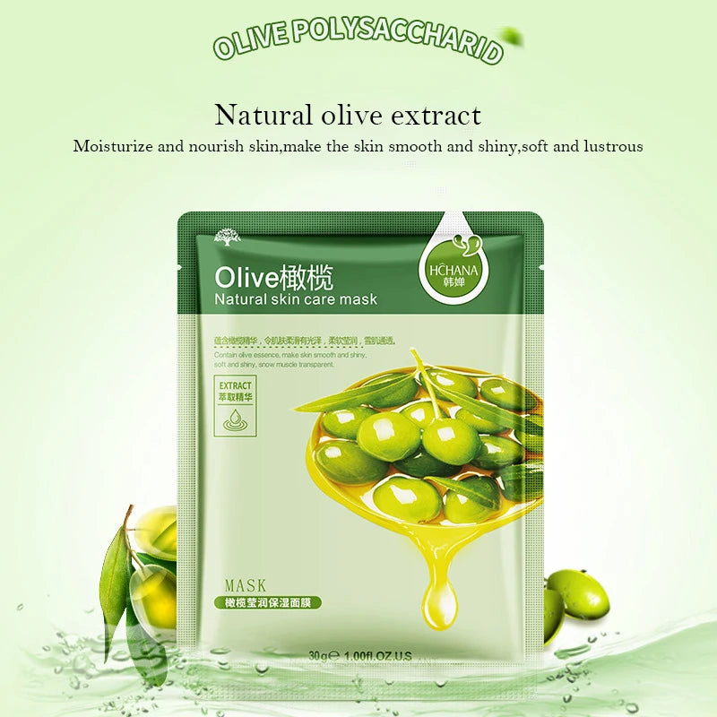 SADOER Natural Plant Sheet Face Mask – Moisturizing, Oil Control & Anti-Aging | 10pcs