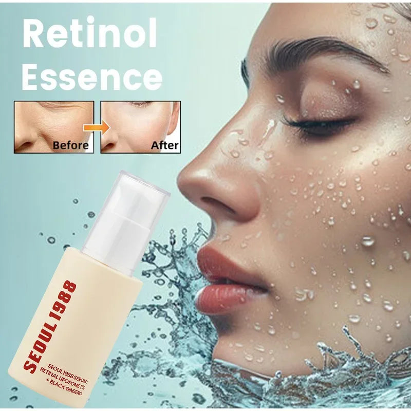 Korean Retinol Serum With Black Ginseng Niacinamide Vitamin C Anti Aging