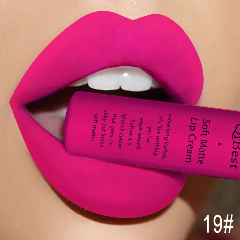 Velvet Matte Nude Lip Gloss - Waterproof Long-Lasting Lipstick
