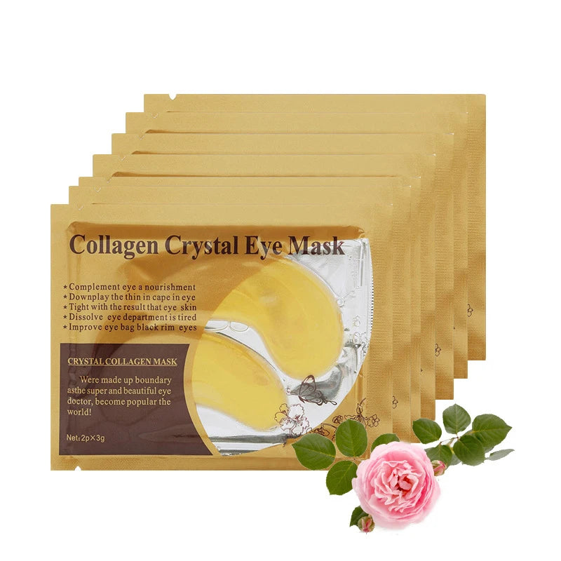SADOER Gold Collagen Crystal Eye Patches — 20 Pcs (10 Pairs) Firming & Anti-Dark Circle