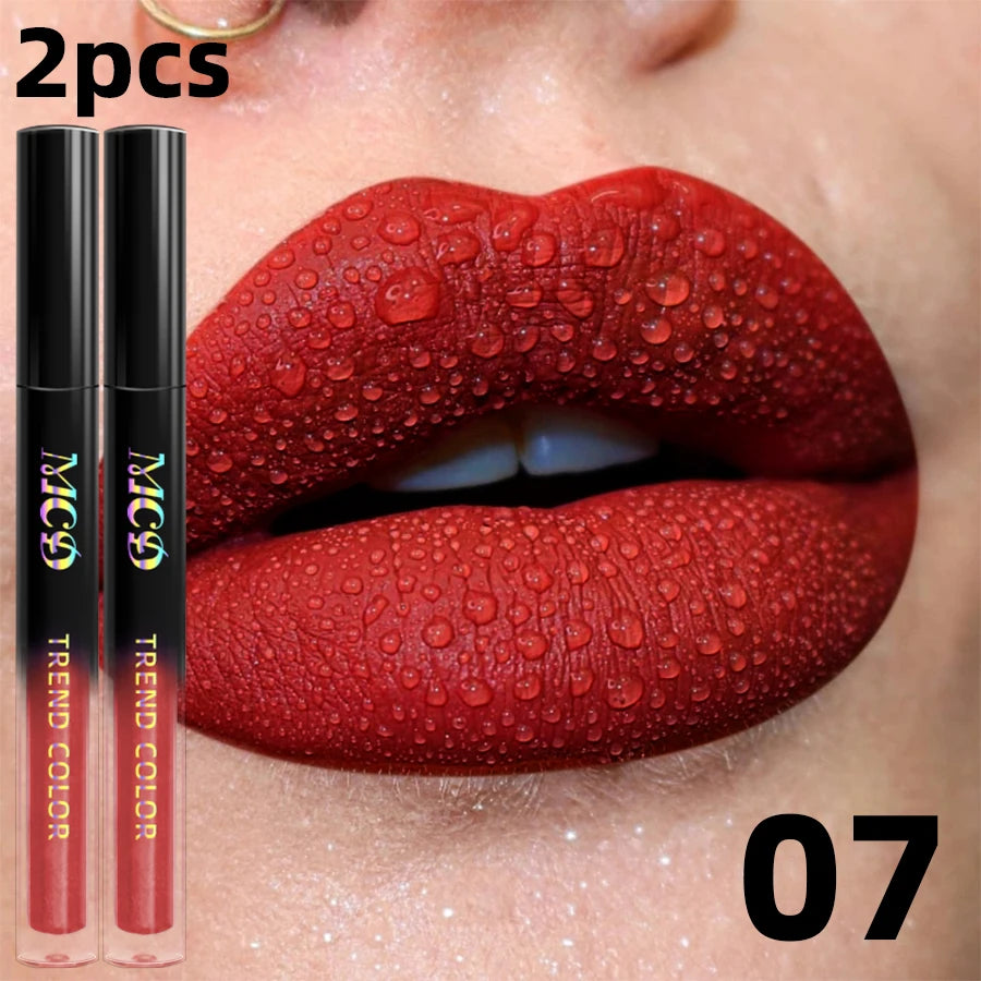 Velvet Matte Lip Gloss - Waterproof Long-Lasting Lip Tint