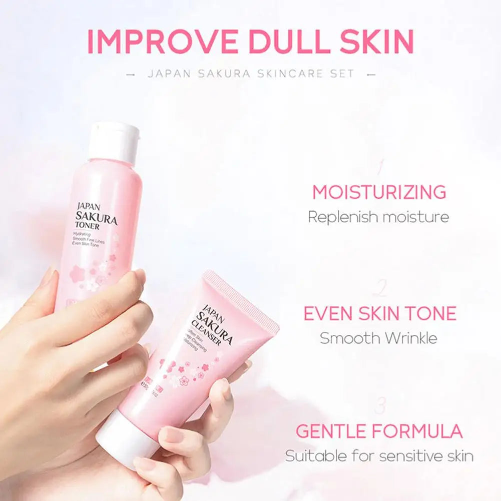 Sakura Skin Care Set – 5 or 6-Piece Collection