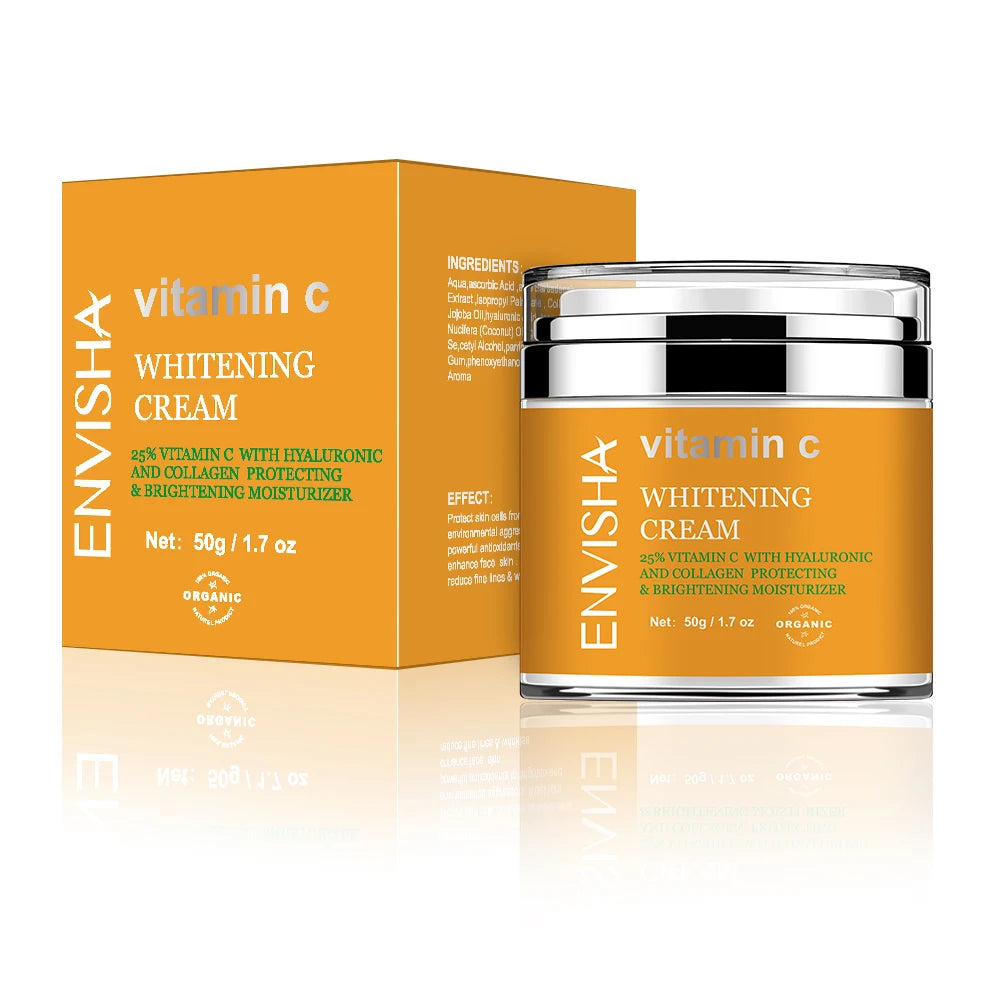 ENVISHA Anti-Aging Face Cream – Collagen, Hyaluronic Acid & Vitamin C Moisturizer (50ml)