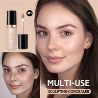 YIYUEQIANLI Multi-Use Sculpting Concealer | Full Coverage, Contour, Highlight & Retouch