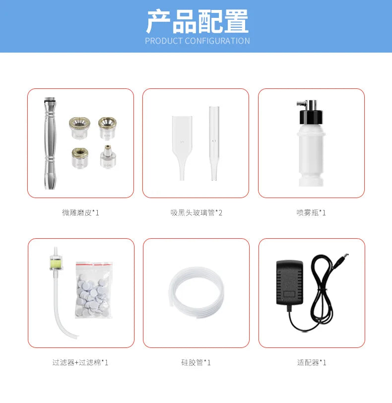 3-in-1 Diamond Microdermabrasion Machine – Blackhead Removal, Deep Cleanse & Pore Tightening