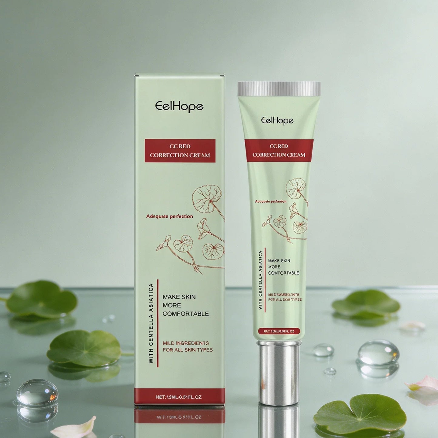 Eelhope Centella CC Cream – Gentle Brightening Concealer & Hydrating Foundation (14ml)