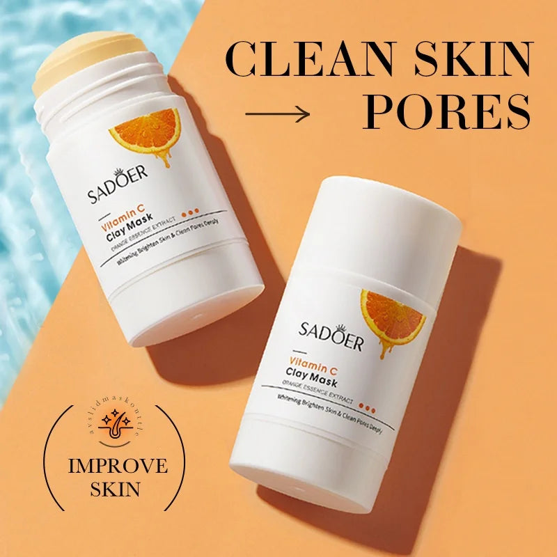 SADOER Deep Cleansing Mud Mask – Vitamin C & Mugwort | Acne Treatment & Oil Control 40g