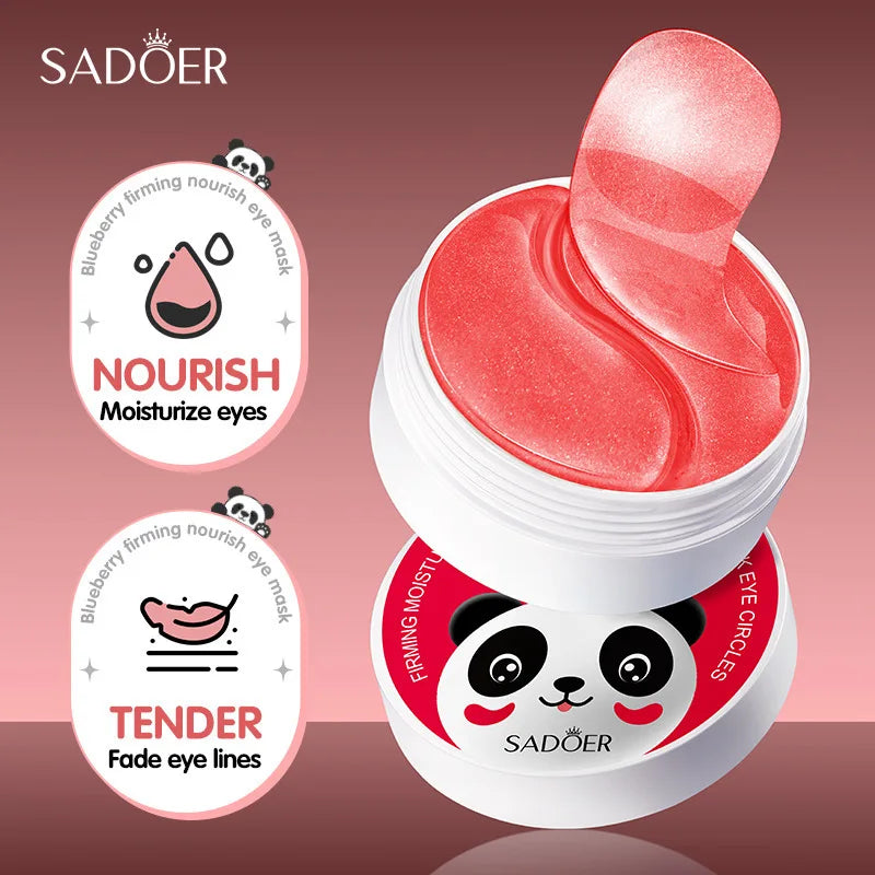 SADOER Crystal Collagen Eye Mask Patches – 60 Pieces, Dark Circles & Firming