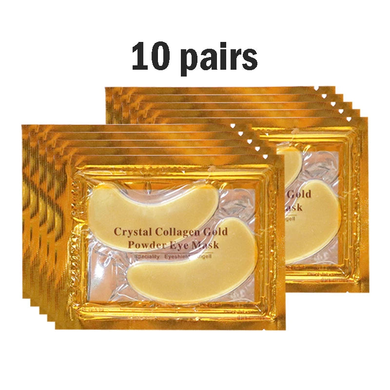 Crystal Gold Collagen Eye Patches – Anti Dark Circles, Puffiness & Moisturizing