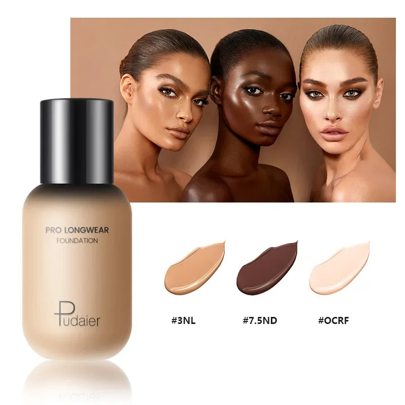 XMSJ 2-in-1 Liquid Foundation & Concealer | Waterproof, Oil Control, Matte Finish | 40ml | 17 Shades