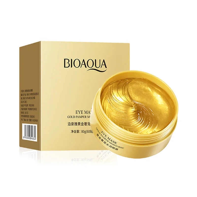 BIOAQUA Collagen Eye Gel Masks – 60 Patches for Dark Circles, Puffiness & Firming
