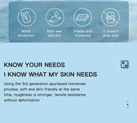 Non-Woven Disposable Spa & Salon Face Towels – Soft Facial Cleansing Wipes for Home & Beauty Salon Use (20x15cm)
