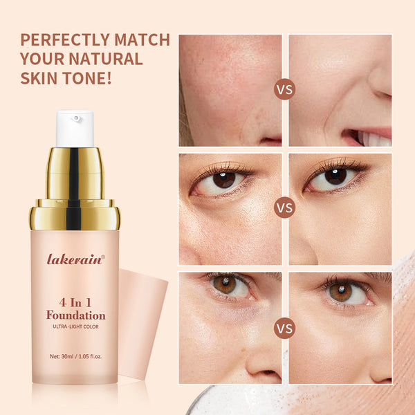 4-in-1 Color Changing Foundation – SPF30, Concealer, Moisturizer & Even Skin Tone | Buyer's Choice