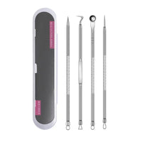 YJYIBEI Ultra-Fine Acne & Blackhead Extractor Set – 4-Piece Facial Pore Cleanser