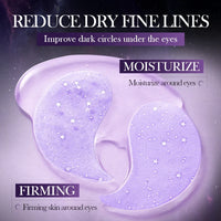 SADOER Grape Crystal Collagen Eye Masks — 60 Pcs Anti Dark Circles, Anti-Aging & Moisturizing Eye Patches