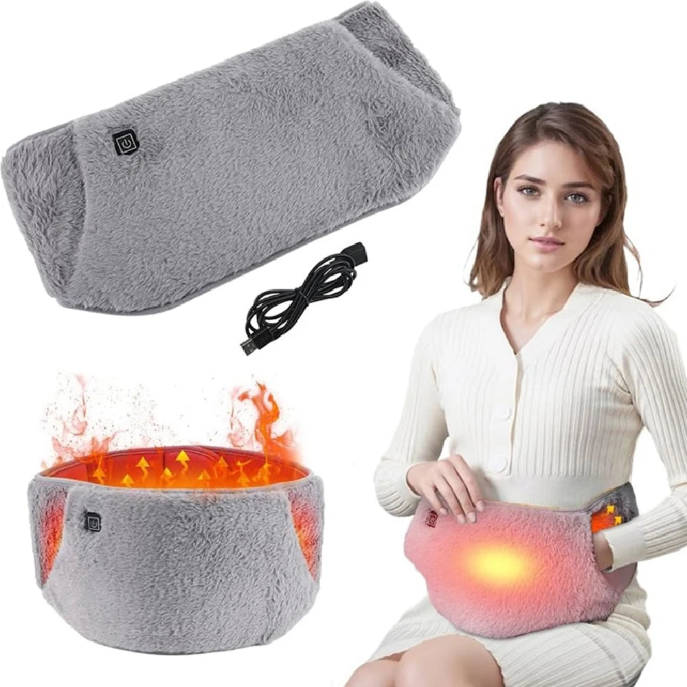 USB Electric Heating Belt – 3-in-1 Graphene Waist Warmer with 3 Heat Settings