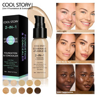 Air Cushion CC Cream Foundation | Oil Control, Matte, Full Coverage, Waterproof | 10 Shades