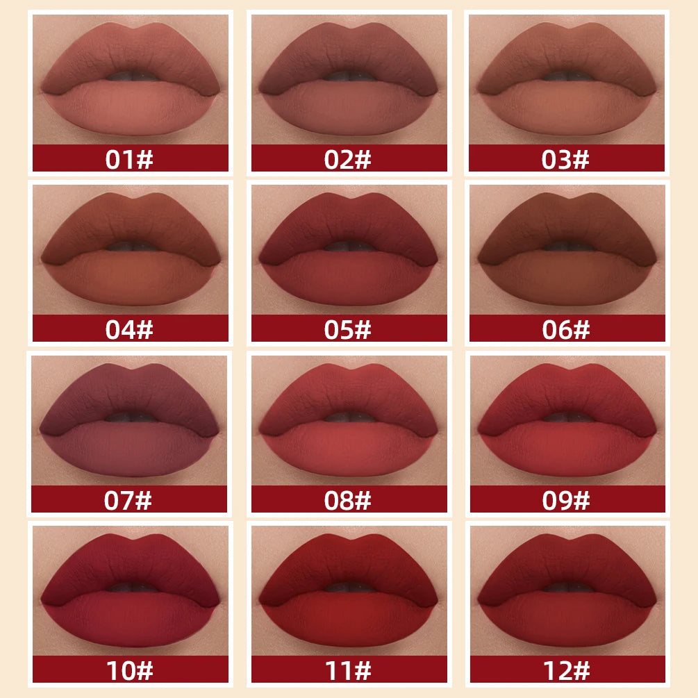 QiBest Velvet Matte Lipstick - Waterproof Long-Lasting Lip Tint