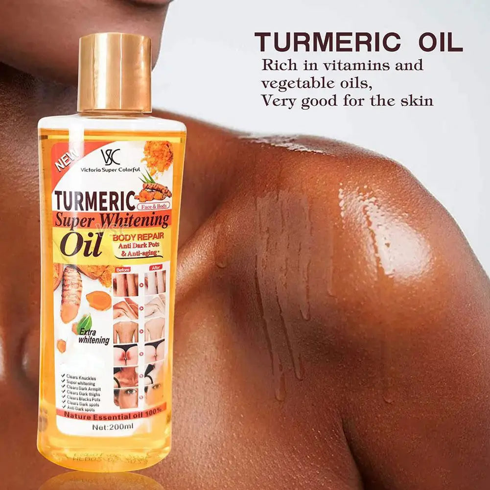 Turmeric Essential Oil – Brightening & Moisturizing Face, Body & Massage Oil (200ml)