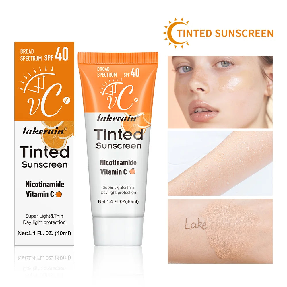 Lakerain SPF 40 Sunscreen Foundation Cream With UV Protection Light Coverage