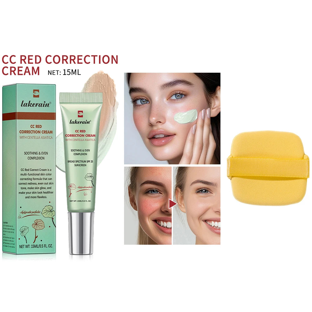 Centella CC Cream – Color Correcting Korean Foundation with Hydrating Coverage (15ml)