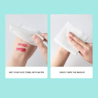 Non-Woven Disposable Face Towels – Thick Soft Washcloths for Makeup Removal & Skin Care, 100 Count (15x20cm)