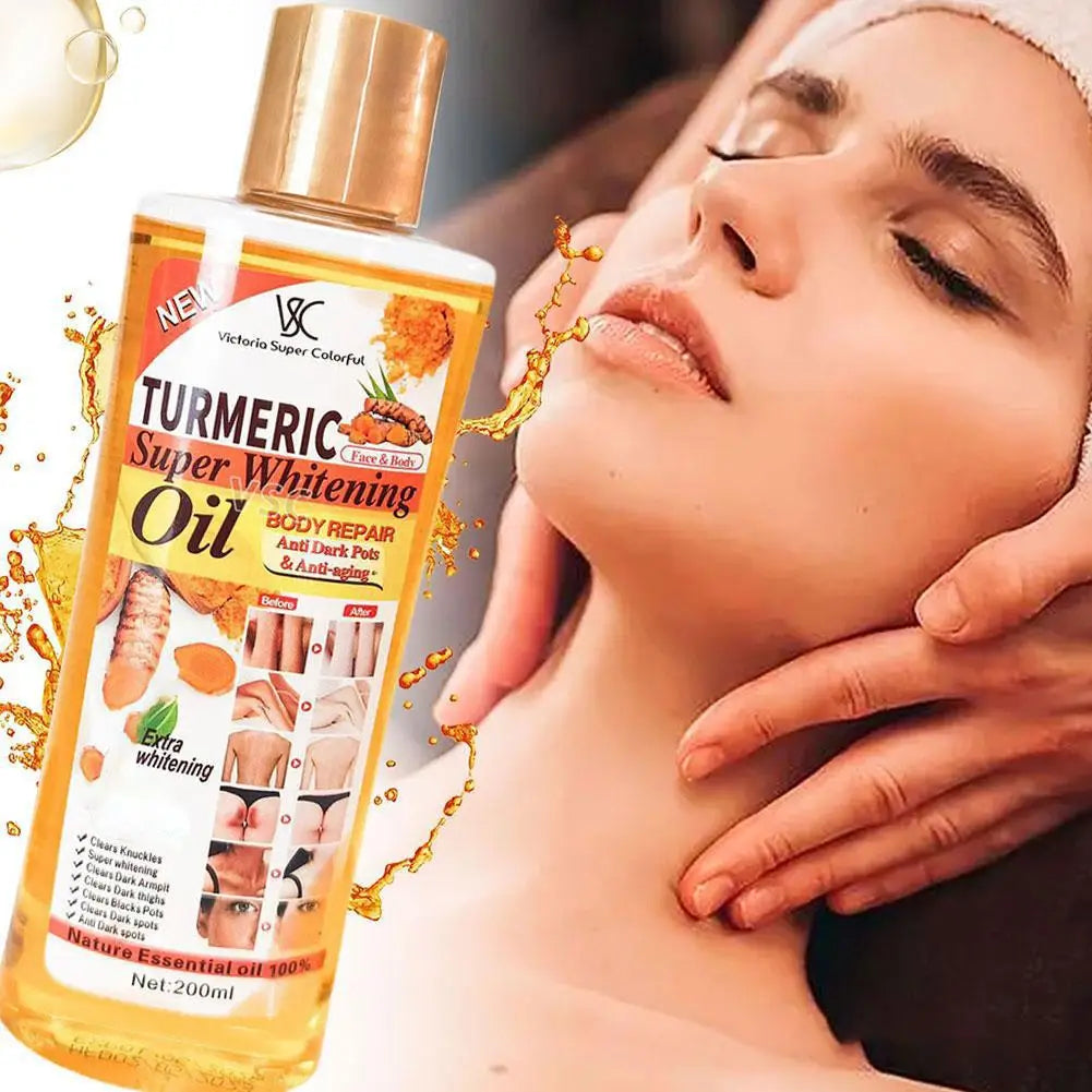 Turmeric Essential Oil – Brightening & Moisturizing Face, Body & Massage Oil (200ml)