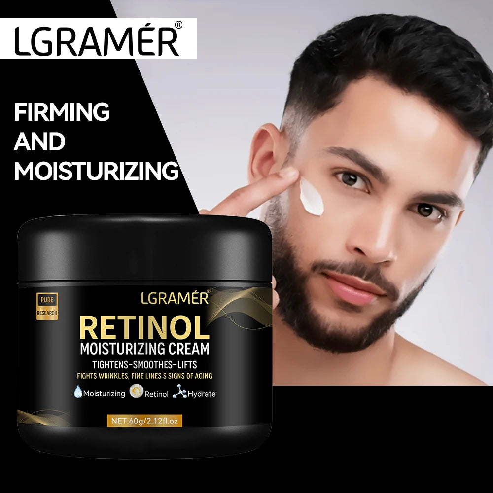 Men's Retinol Face Moisturizer – Anti-Wrinkle & Pore Minimizing
