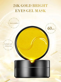 Gold Hyaluronic Acid Eye Mask Patches – 60 Pieces, Firming & Dark Circle Repair