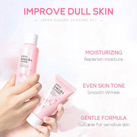 Sakura Skin Care Set – 3 or 5-Piece Gift Box