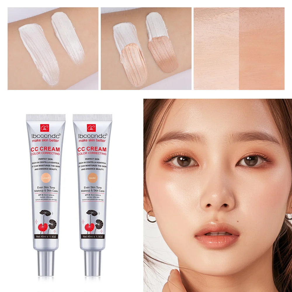Centella Asiatica CC Cream – Color Correcting & Skin Repairing Liquid Foundation (45ml)