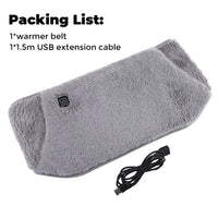 USB Electric Heating Belt – 3-in-1 Graphene Waist Warmer with 3 Heat Settings