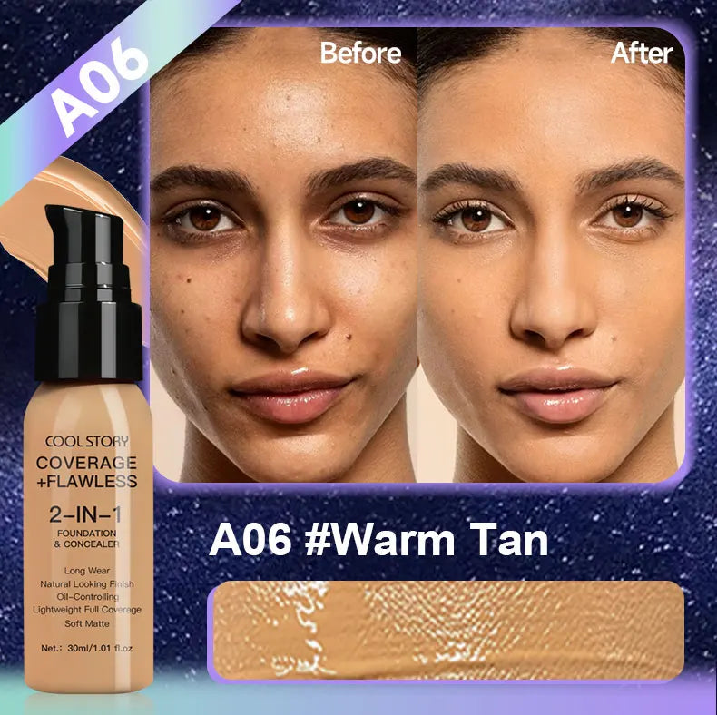 Air Cushion CC Cream Foundation | Oil Control, Matte, Full Coverage, Waterproof | 10 Shades