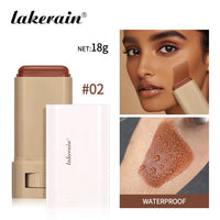 Lakerain Bronze Tint Foundation Stick – High Coverage, Moisturizing & Long-Lasting Concealer Balm 18g