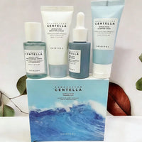 SKIN1004 Centella HyaluCica Travel Kit – 4-Piece Korean Skincare Mini Set (Toner, Serum, Sleeping Pack & Cream)